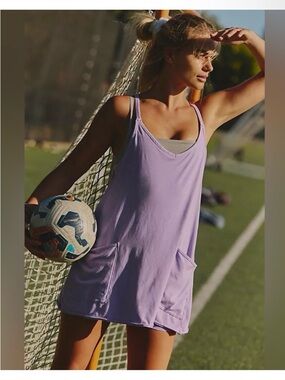 NWOT Free People Hot Shot Mini Dress in Lavender - XL